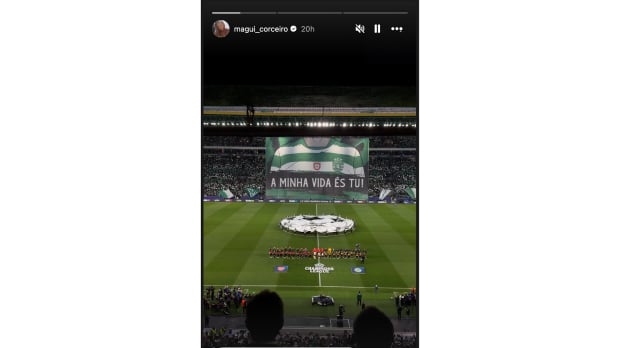 Magui Corceiro's Instagram story from Tuesday night