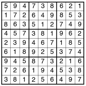 easy sudoku 2127