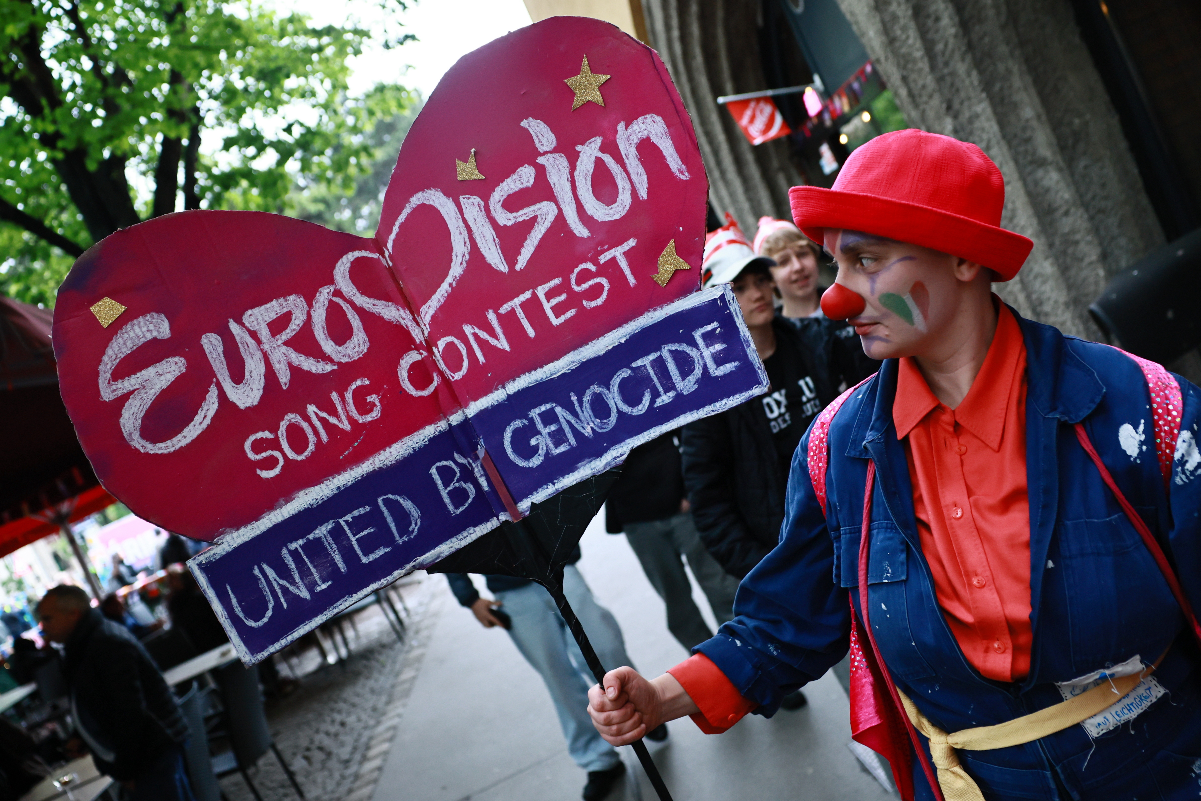 Protestas en Viena contra la presencia de Israel en Eurovisión