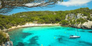 Cala Macarella, Menorca, in second place