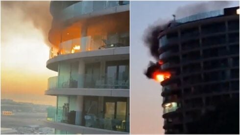 watch:-gibraltar-firefighters-battle-blaze-at-high-end-ocean-village-apartment-complex