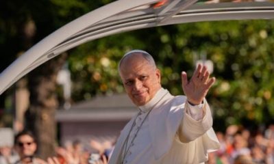 watch:-millions-flood-streets-of-madrid-as-pope-leo-begins-historic-spain-tour-–-with-pontiff-waving-to-crowds-from-iconic-‘popemobile’