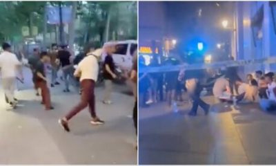 watch:-armed-mob-‘attacks-barcelona-restaurant’-sparking-mass-brawl-in-notorious-barrio-popular-with-tourists-and-expats