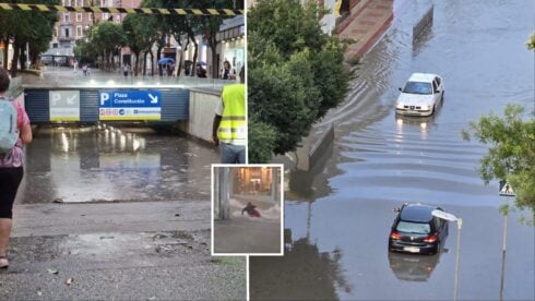 watch:-freak-summer-storm-strikes-andalucia-as-flash-floods-sweep-pedestrians-down-streets-and-underground-carparks-fill-to-the-brim