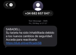SMS scam