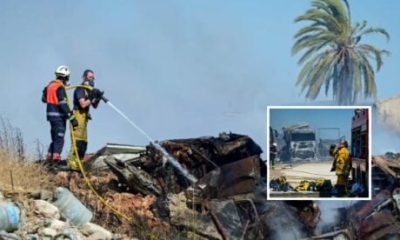 watch:-fire-rages-next-to-mallorca’s-palma-airport-sending-smoke-over-the-bay-as-tourists-jet-in