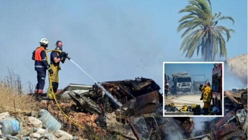 watch:-fire-rages-next-to-mallorca’s-palma-airport-sending-smoke-over-the-bay-as-tourists-jet-in