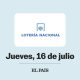 loteria-nacional:-comprobar-sorteo-del-jueves-16-de-julio