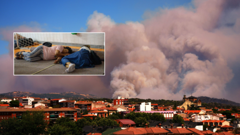 in-pics:-inside-madrid’s-worst-ever-wildfire-as-thousands-flee-for-their-lives-and-residents-bed-down-in-emergency-shelters