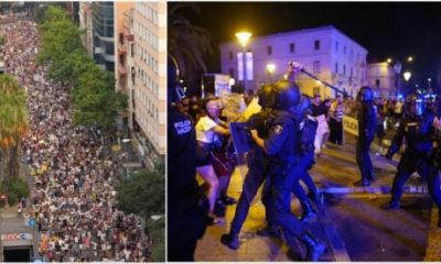 watch:-dozen-injured-in-mallorca-anti-tourism-march-as-police-charge-protestors-with-batons-and-fire-rubber-bullets