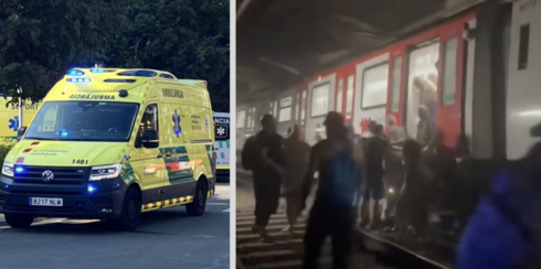 watch:-passengers-flee-from-smoke-and-flames-as-underground-fire-breaks-out-on-the-barcelona-metro-during-rush-hour
