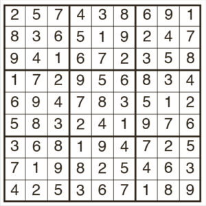 easy sudoku 2143