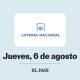 loteria-nacional:-comprobar-sorteo-del-jueves-6-de-agosto