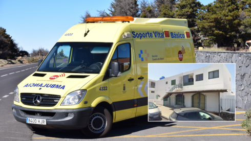 An ambulance in the Canary Islands