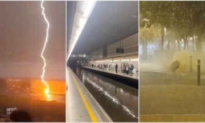 watch:-torrential-storms-batter-eastern-spain-–-airports-divert-flights-and-trains-and-roads-are-cut-off-in-barcelona-and-valencia
