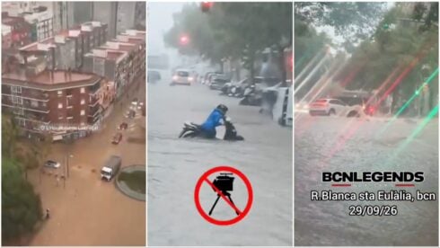 barcelona flash flooding