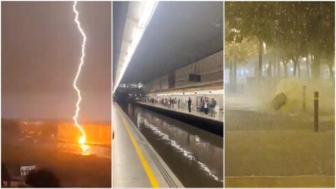 storms strike eastern spain