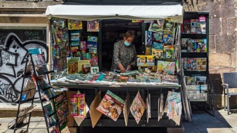 A newspaper kiosk in Spain
