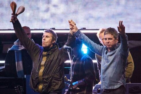 Oasis with Liam and Noel Gallagher