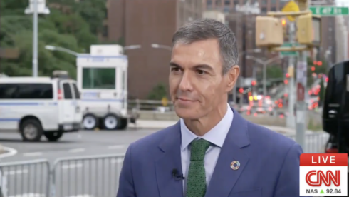 Pedro Sanchez speaks to CNN