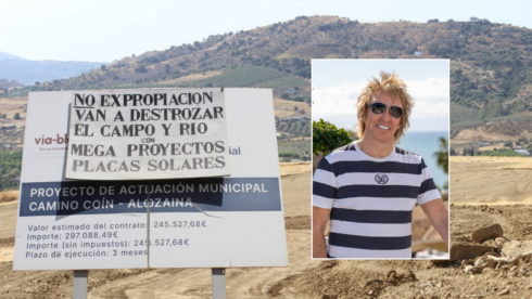 Charlie Mullins and a solar project at the foot of the Sierra de las Nieves National Park