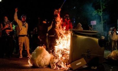 in-pics:-housing-protests-break-out-into-street-riots-in-barcelona-as-28-police-are-injured-and-more-than-a-dozen-arrested