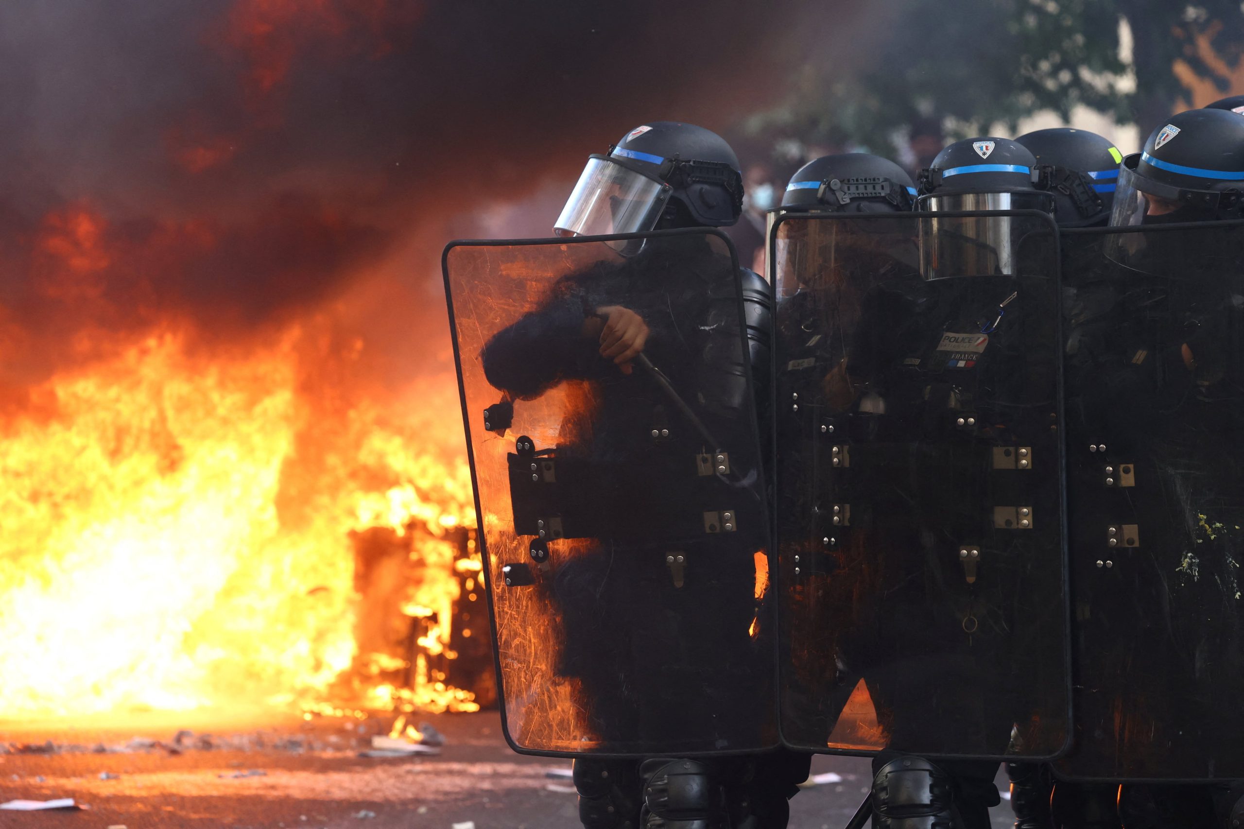 student-protests-in-france,-in-pictures