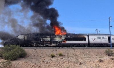 watch:-hundreds-of-passengers-evacuated-after-high-speed-train-travelling-from-madrid-bursts-into-flames