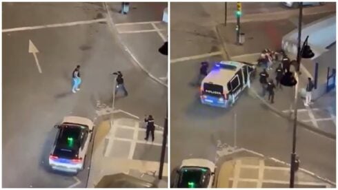 watch:-terror-in-malaga-as-knife-wielding-thug-is-floored-by-police-van-in-dramatic-arrest