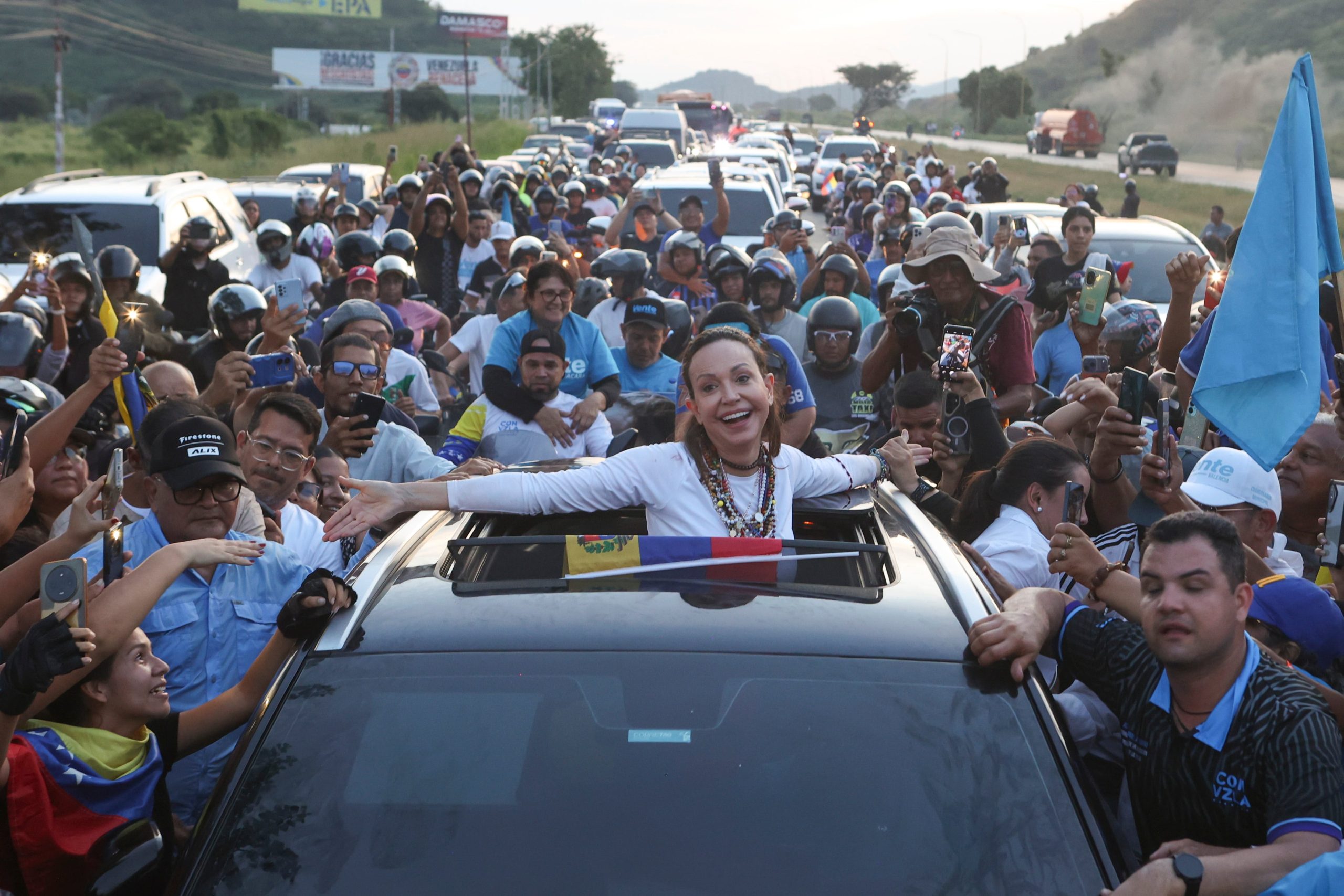 the-opposition-returns-to-the-streets-in-venezuela-after-maria-corina-machado’s-return:-‘she’s-coming-to-step-on-the-accelerator’