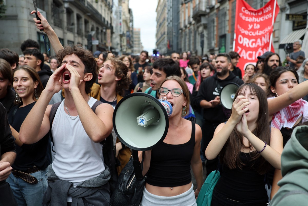 Housing protest in Spain