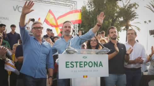 Abascal tells Estepona rally Sanchez is willing to 'lie and kill'