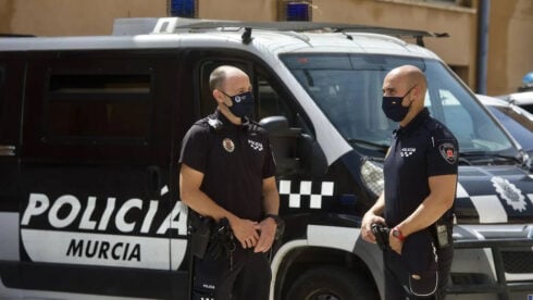 Two policemen in Murcia
