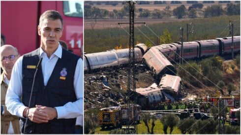 pedro sanchez at toledo train crash