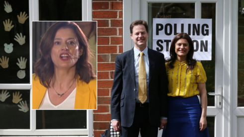 The wife of former deputy PM Nick Clegg, has launched a new political party in Spain.