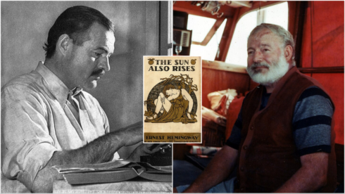 Ernest Hemingway and his first novel, 'The Sun Also Rises'