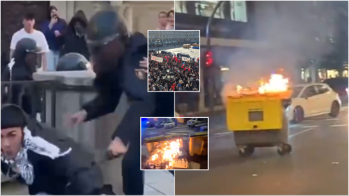 Violent clashes in A Coruña after a Vox rally