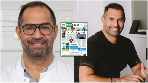 Dr Alexander Aslanim the BBL Marbella surgeon and the Olive Press newspaper